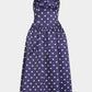 Self-Portrait - Polka Dot Satin Midi Dress