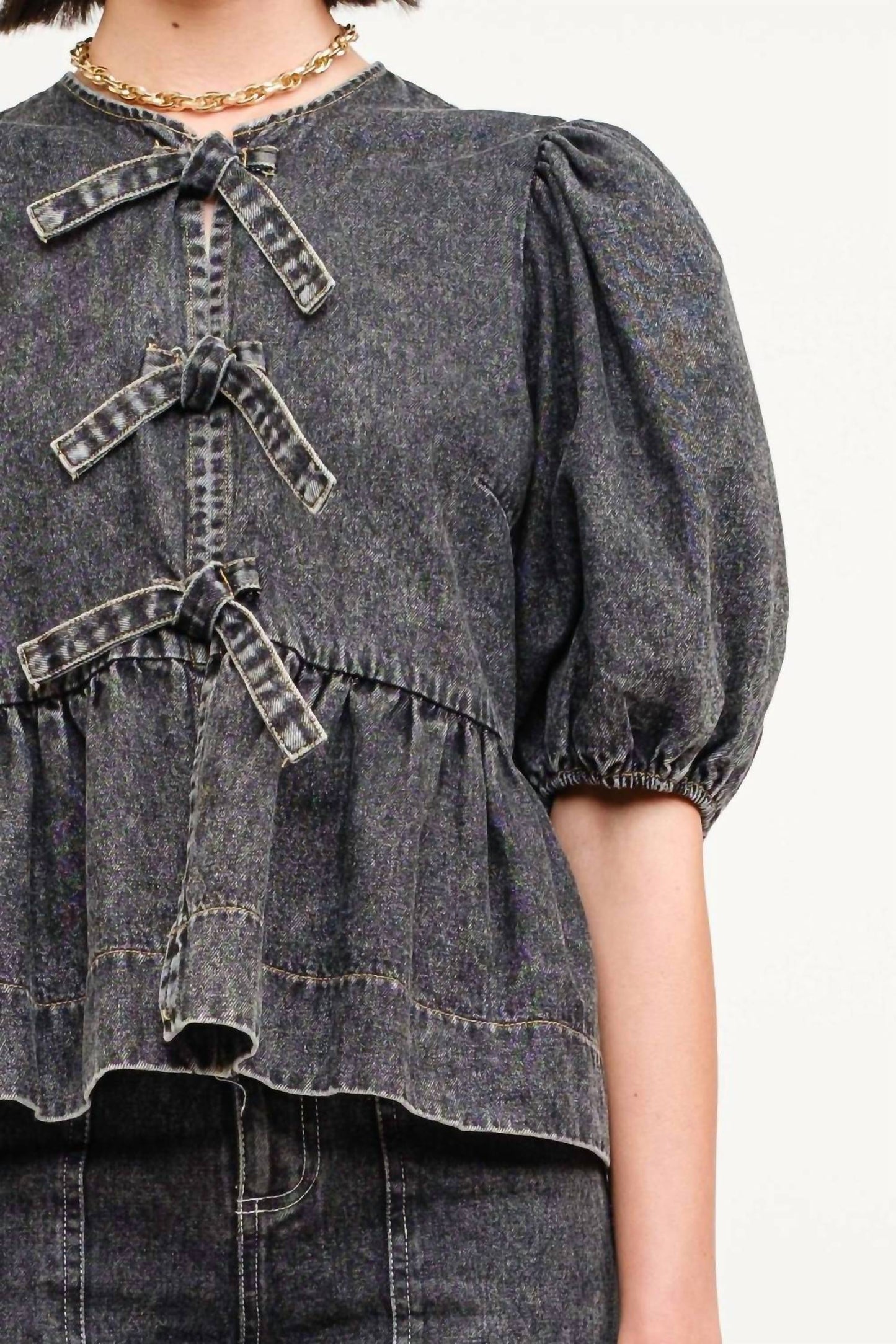 Daisy - Norah Denim Blouse