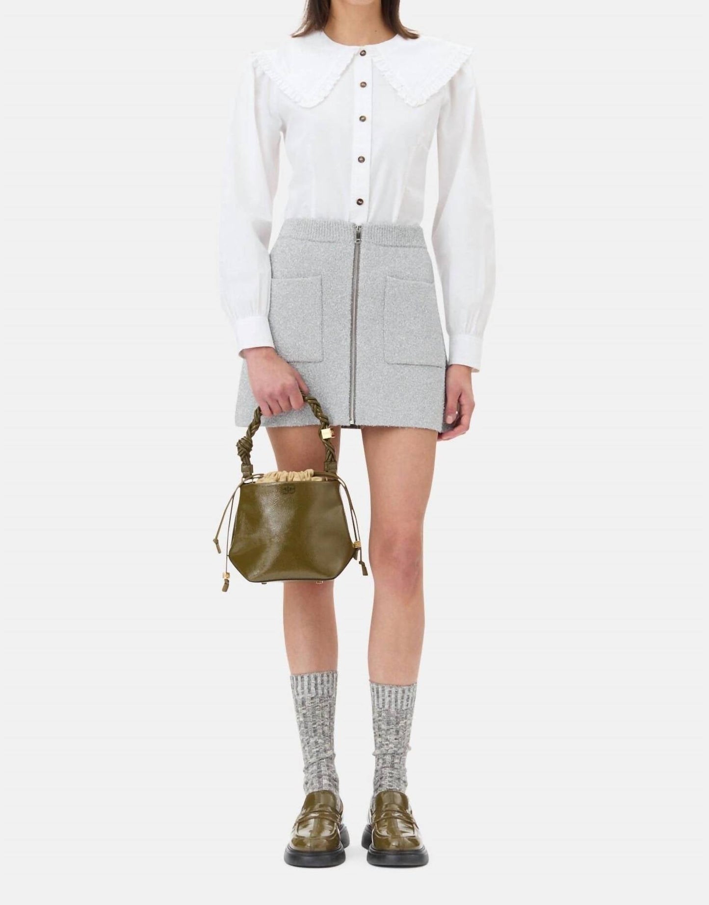 Ganni - Sparkle Doubleface Mini Skirt