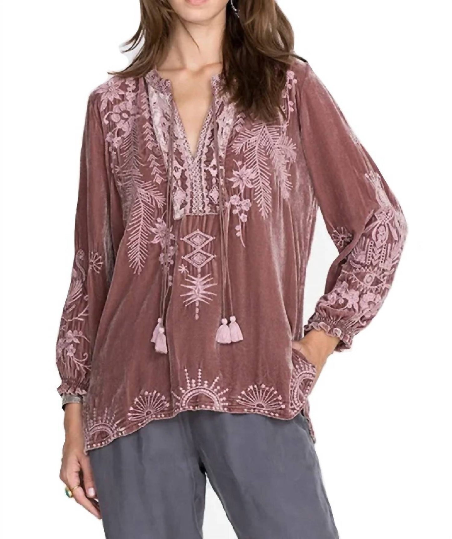 Johnny Was - Dylan Double Tassel Peasant Blouse