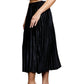 Ninexis - Accordion Pleated Flowy Midi Skirt