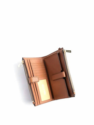 Michael Kors - Jet Set Travel grande com zíper duplo e logotipo da Signature Smartphone Wallet