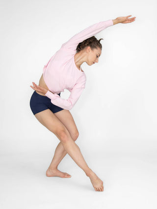 Body Wrappers - Oversized Drop Shoulder Twist Back Pull Over