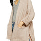 Women's Topshop Long Cardigan, Size X-Small - Beige