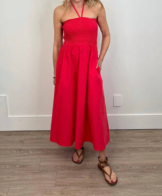 Deluc - Vestido Osorio Smocked Halter A-line