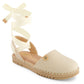 Andrea - Women's Textile Ribbon Lace Flats