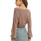 Wishlist - Off The Shoulder Knit Bodysuit