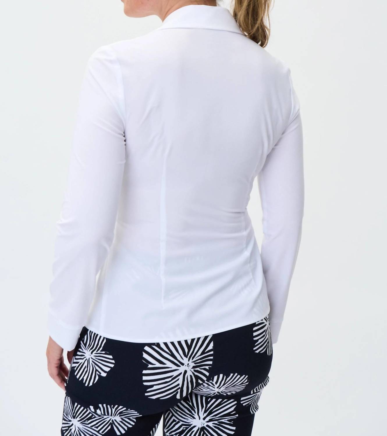 Joseph Ribkoff - Belted V-Neck Blouse