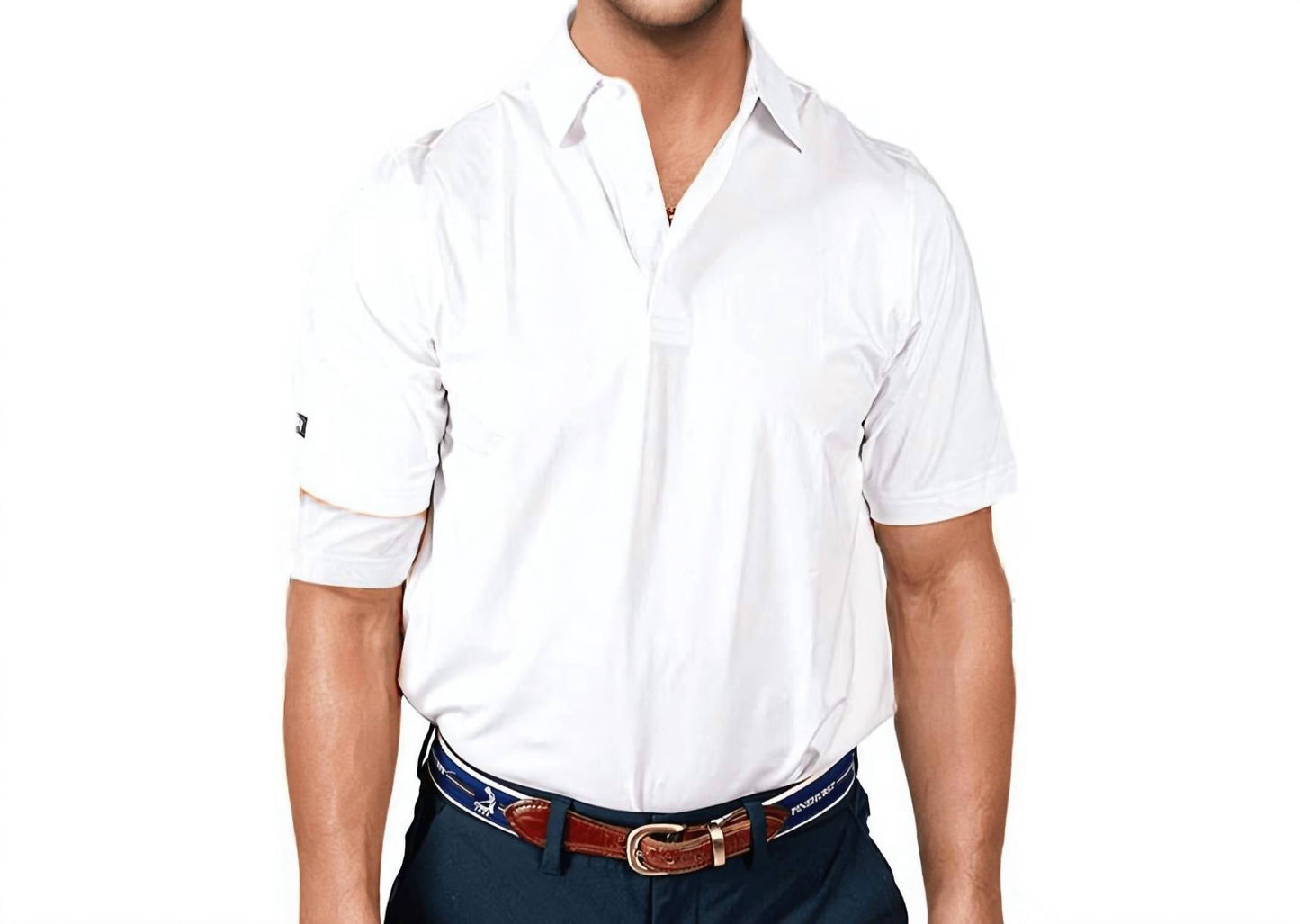 2Putt - Polo de manga curta masculino