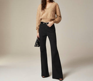 J.Crew - Calça Jeans Flare de Cintura Alta