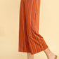 Bebop - High Waist Cropped Striped Pants