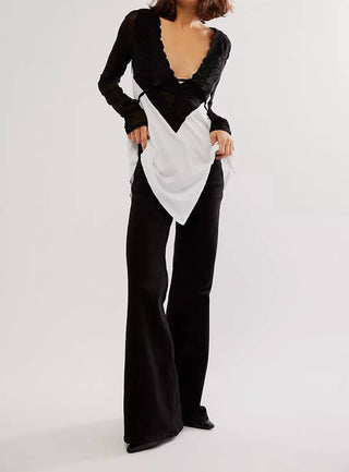 Free People - Blusa de manga comprida Stock