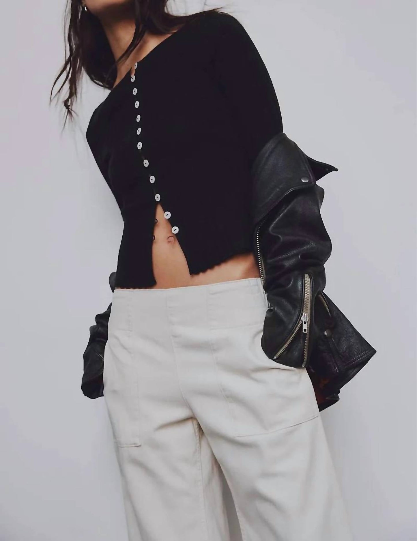 Free People - Tilly Rib Long Sleeve Top