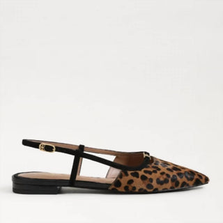 Sam Edelman - Sapatilhas femininas Cohen Leopard Suede Slingback