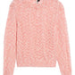 Topshop - Strawberry Open Knit Mohair Angora Sweater