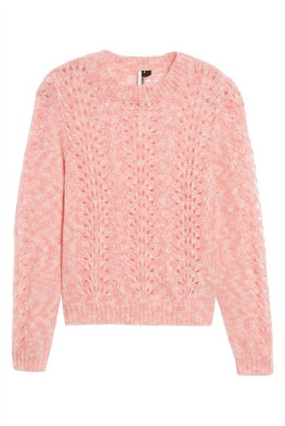 Topshop - Suéter de malha aberta de angorá em mohair com morango
