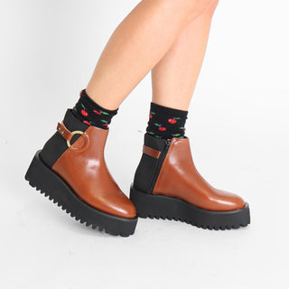 All Black - Women's Easy Fit Platform Ankle Boot