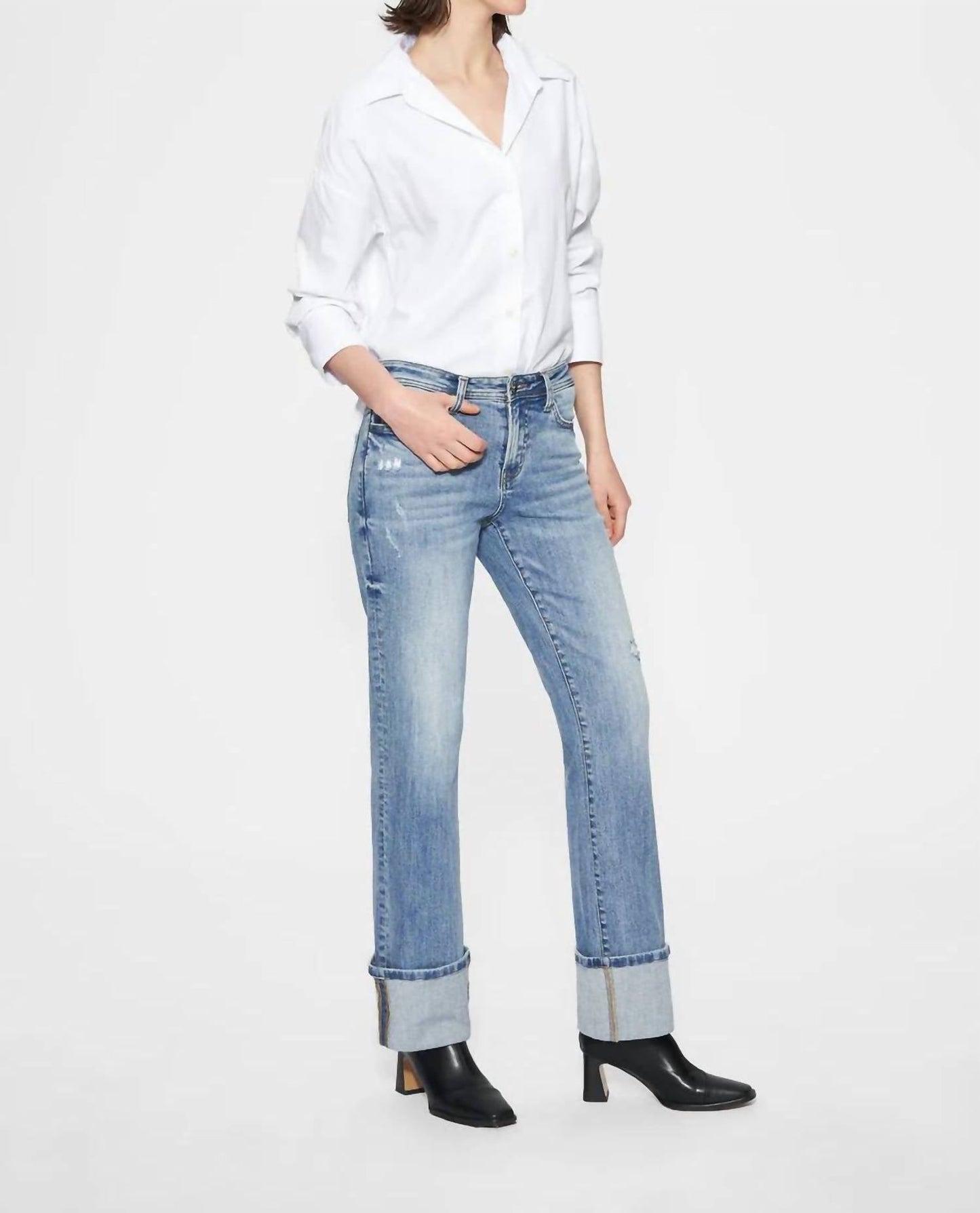 Bayeas - Flora Cuffed Straight Leg