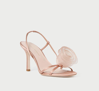 Loeffler Randall - Sandália Slingback em Organza Rosette