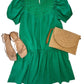 Current Air - Eyelet Ruffle Detail Mini Dress