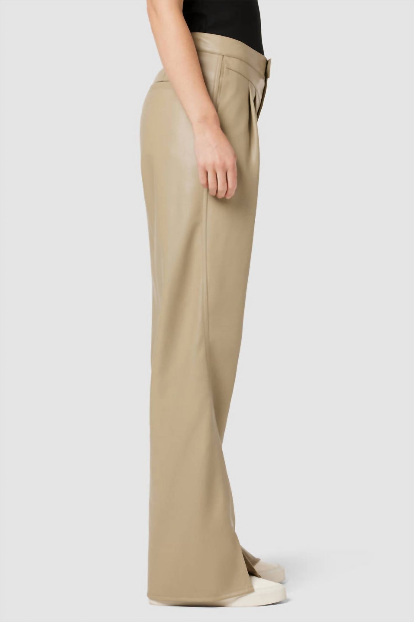 Hudson - High-rise Rosie Faux Leather Trouser
