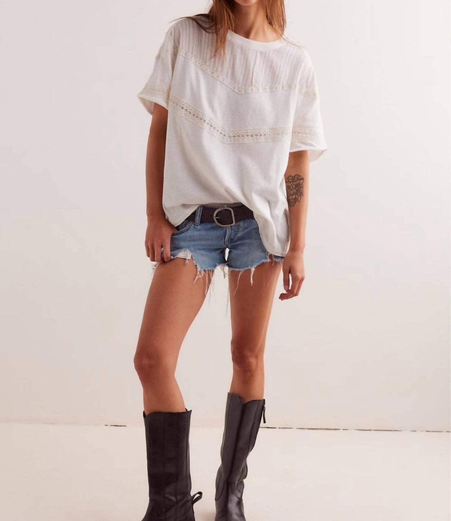 Free People - Dorothy Short Sleeve Tee