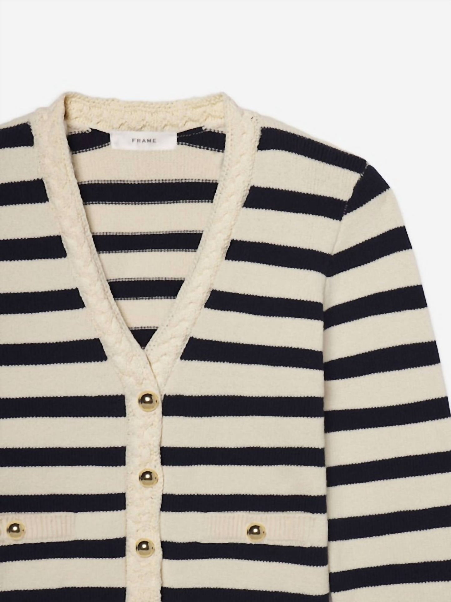 Frame - Harbor Stripe Cardigan