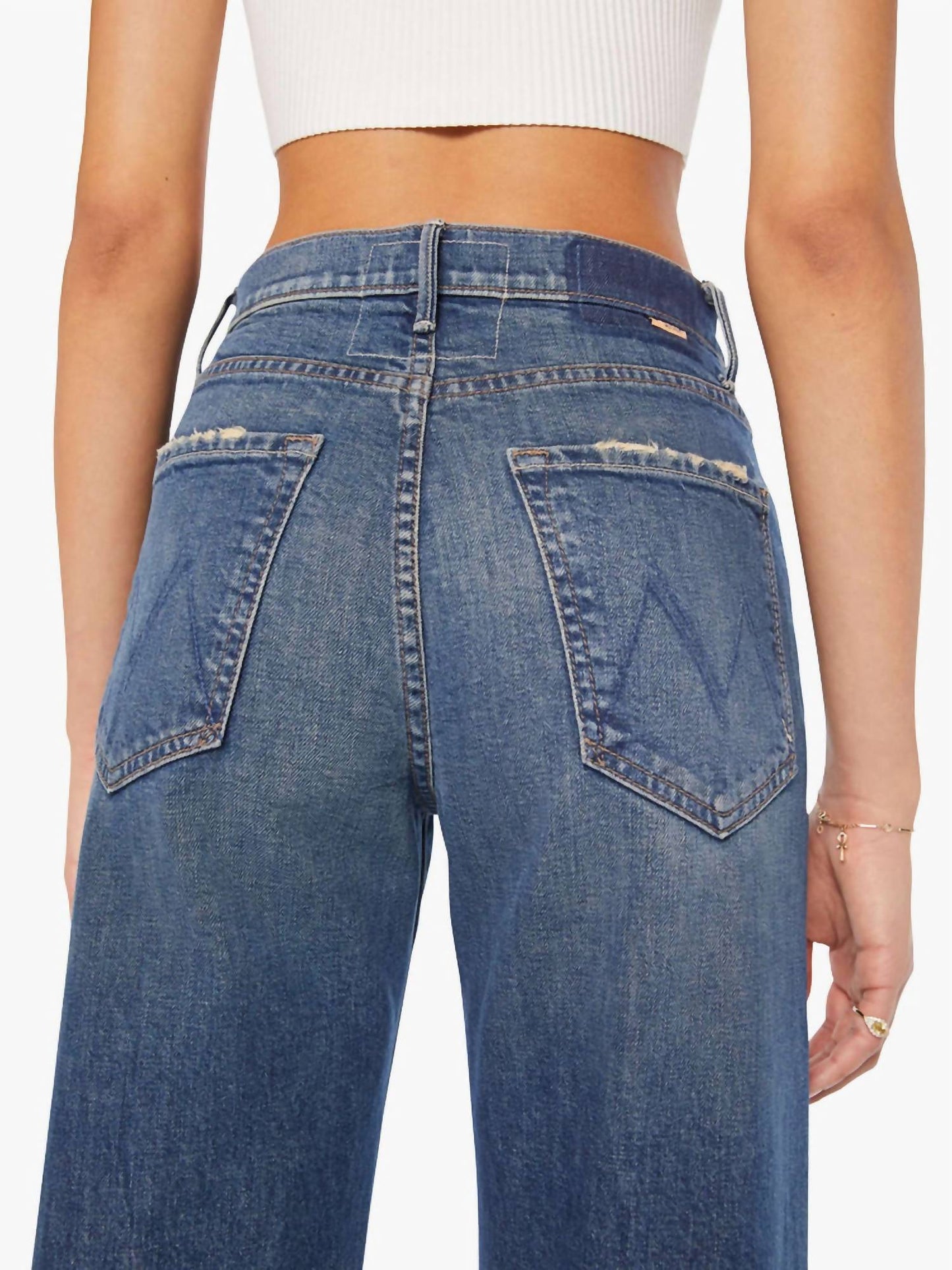 Mother - Lasso Sneak distressed jeans