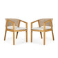 Patio Dining Chair (Set of 2) - Light Teak