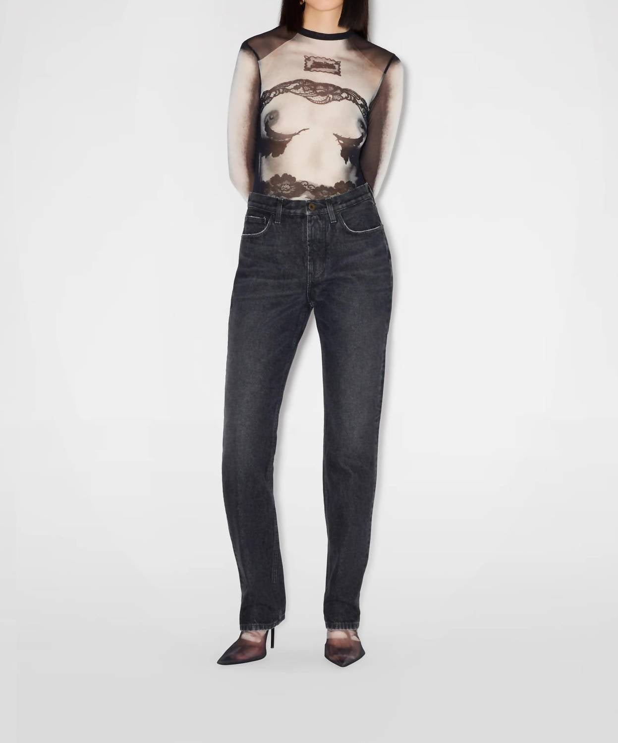 Jean Paul Gaultier - Jean With Leather Pocket