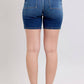 Judy Blue - High Waist Bermuda Back Flap Denim Short
