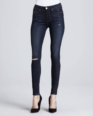 7 For All Mankind - Jeans Skinny Crop &amp; Roll