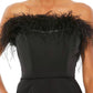 Mac Duggal - Feathered Strapless Formal Jumpsuit