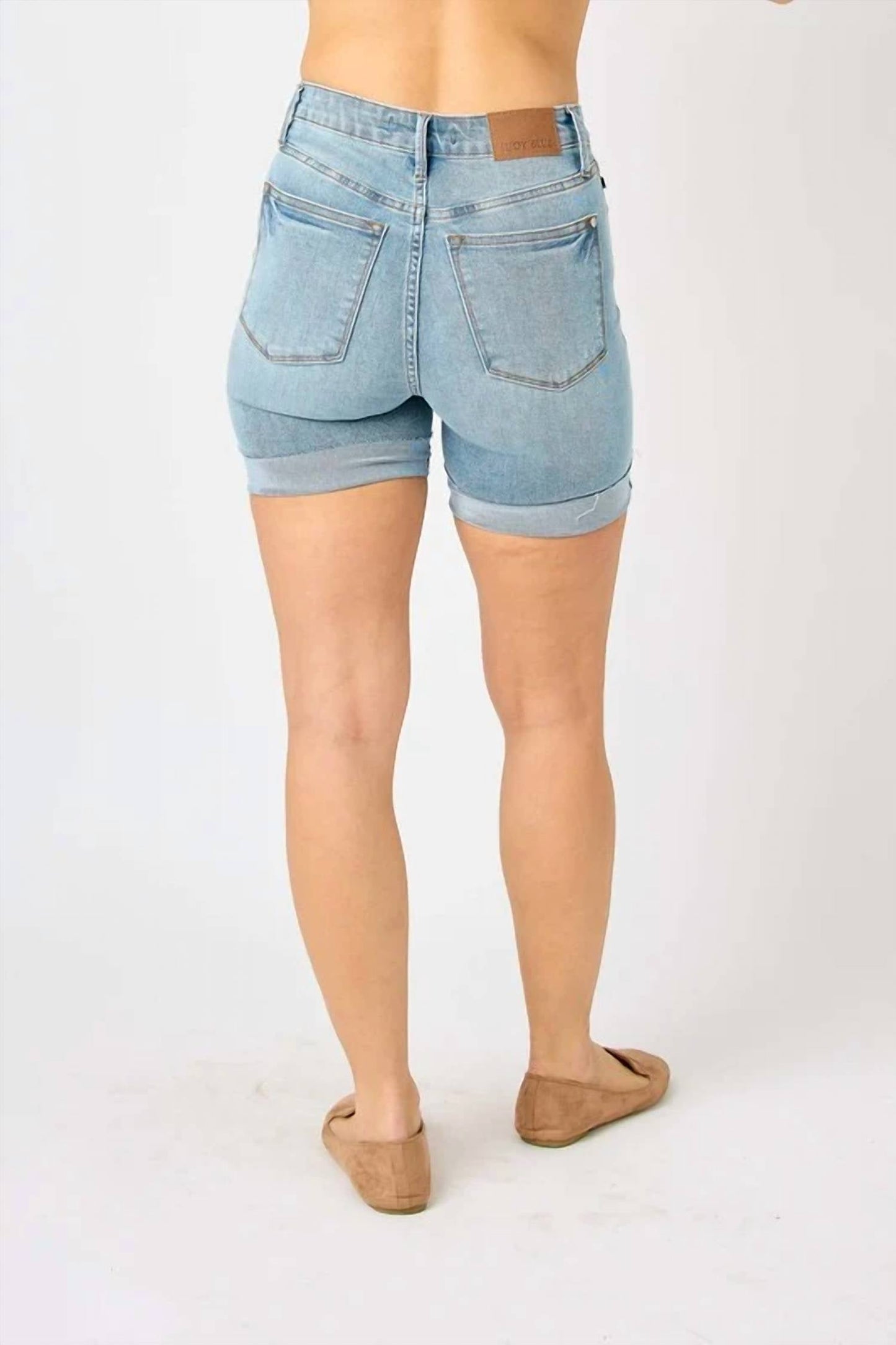Judy Blue - High Waist Tummy Control Cool Denim Shorts