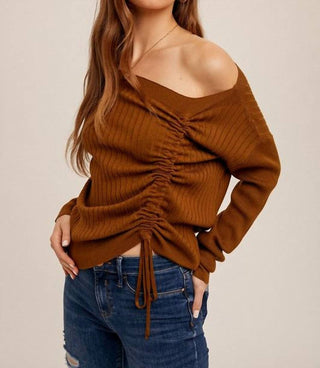 Hem & Thread - Ruched Asymmetrical Top