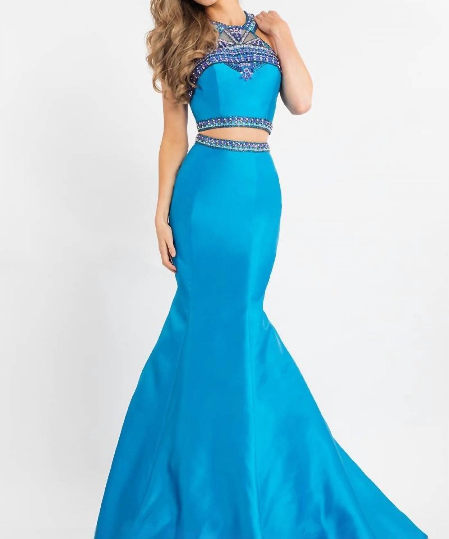 Rachel Allan - Mikado Two-piece Mermaid Gown