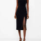 French Connection - Echo Crepe Neck Detail Dress