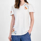 Driftwood - Embroidered Flutter Sleeve Shirt