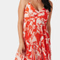Astr - Blythe Floral Plisse Midi Dress