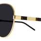 Gucci - Men's Square Aviator Metal Sunglass