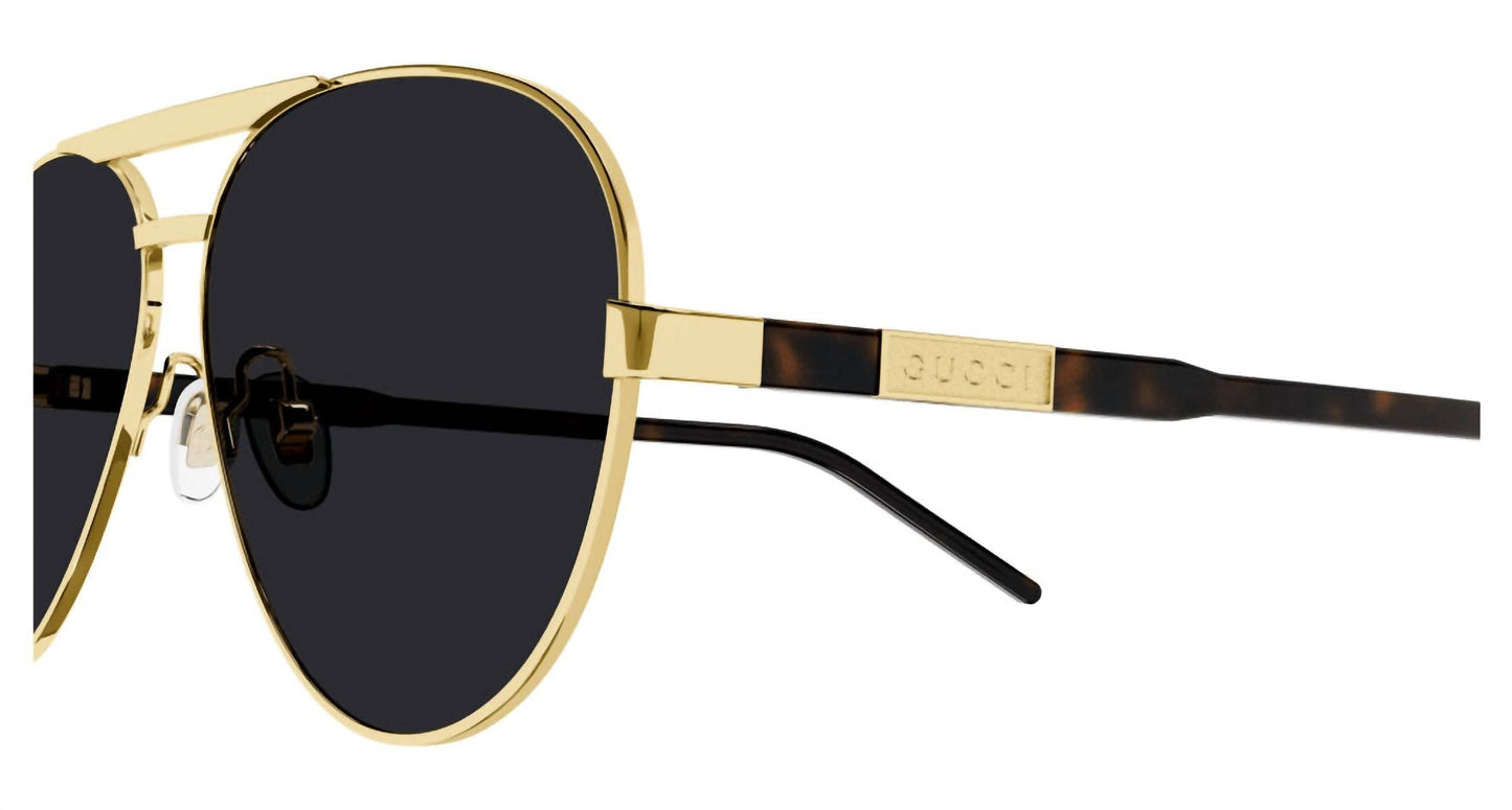 Gucci - Men's Square Aviator Metal Sunglass