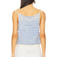 Free People - Striped Tie Shoulder Tank Top