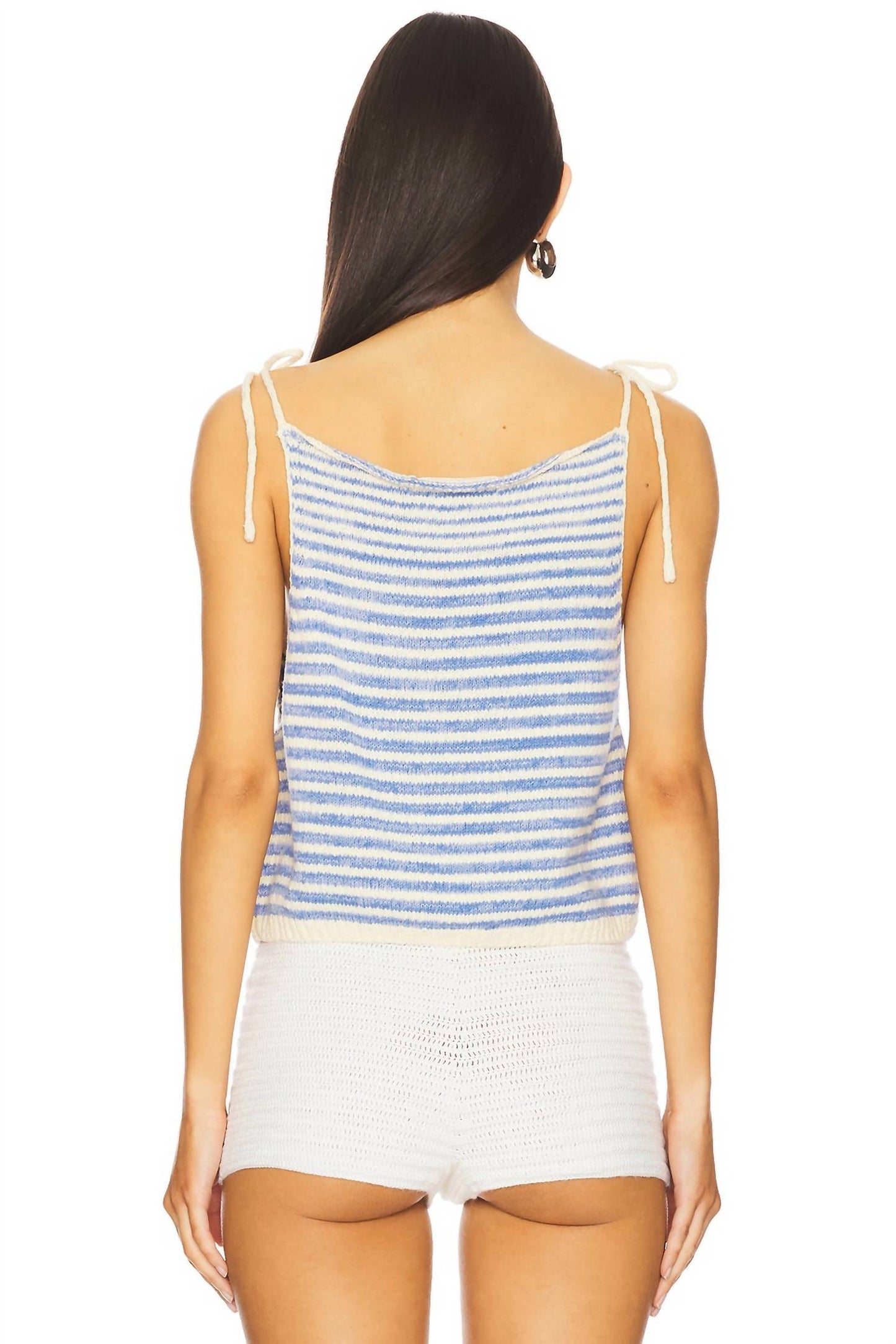 Free People - Striped Tie Shoulder Tank Top