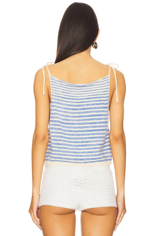 Free People - Regata listrada com amarração nos ombros