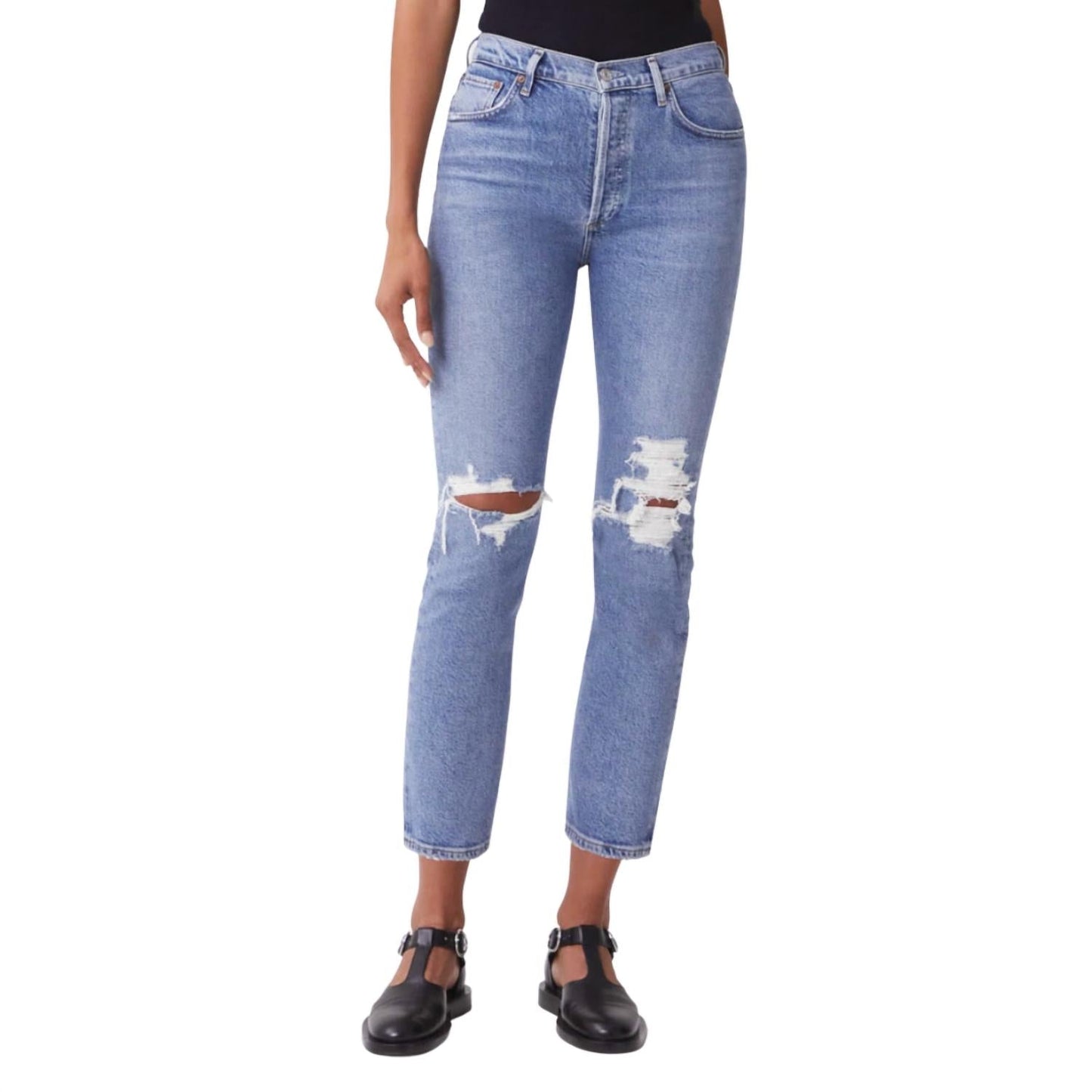 Hudson - Riley High Rise Straight Jean