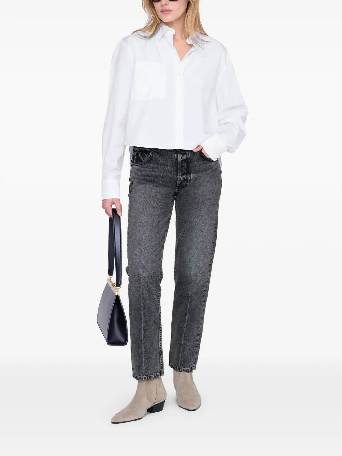 Anine Bing - Essie Crop Shirt