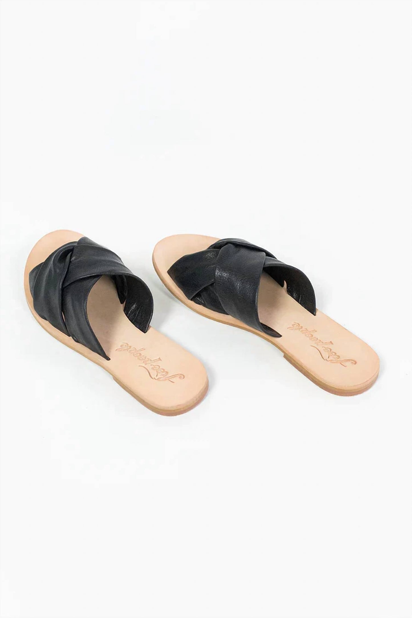 Free People - Women's Leather Crisscross Rio Vista Slides