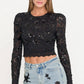 Generation Love - Safia Sequin Lace Top