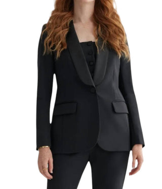 Iris Setlakwe - Blazer com gola de cetim