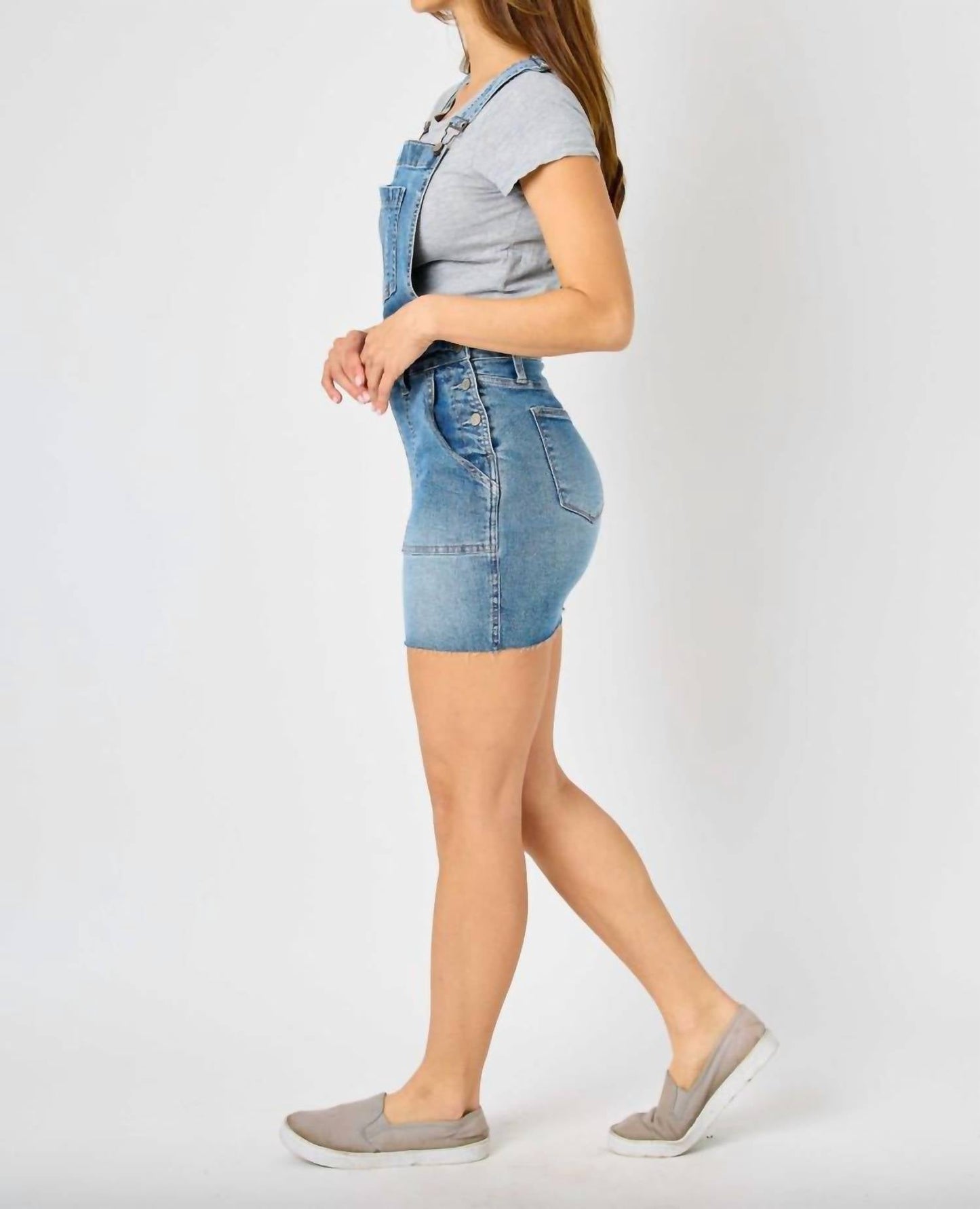 Judy Blue - Raw Hem Overall Skirt